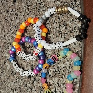 Kandi rave bracelets